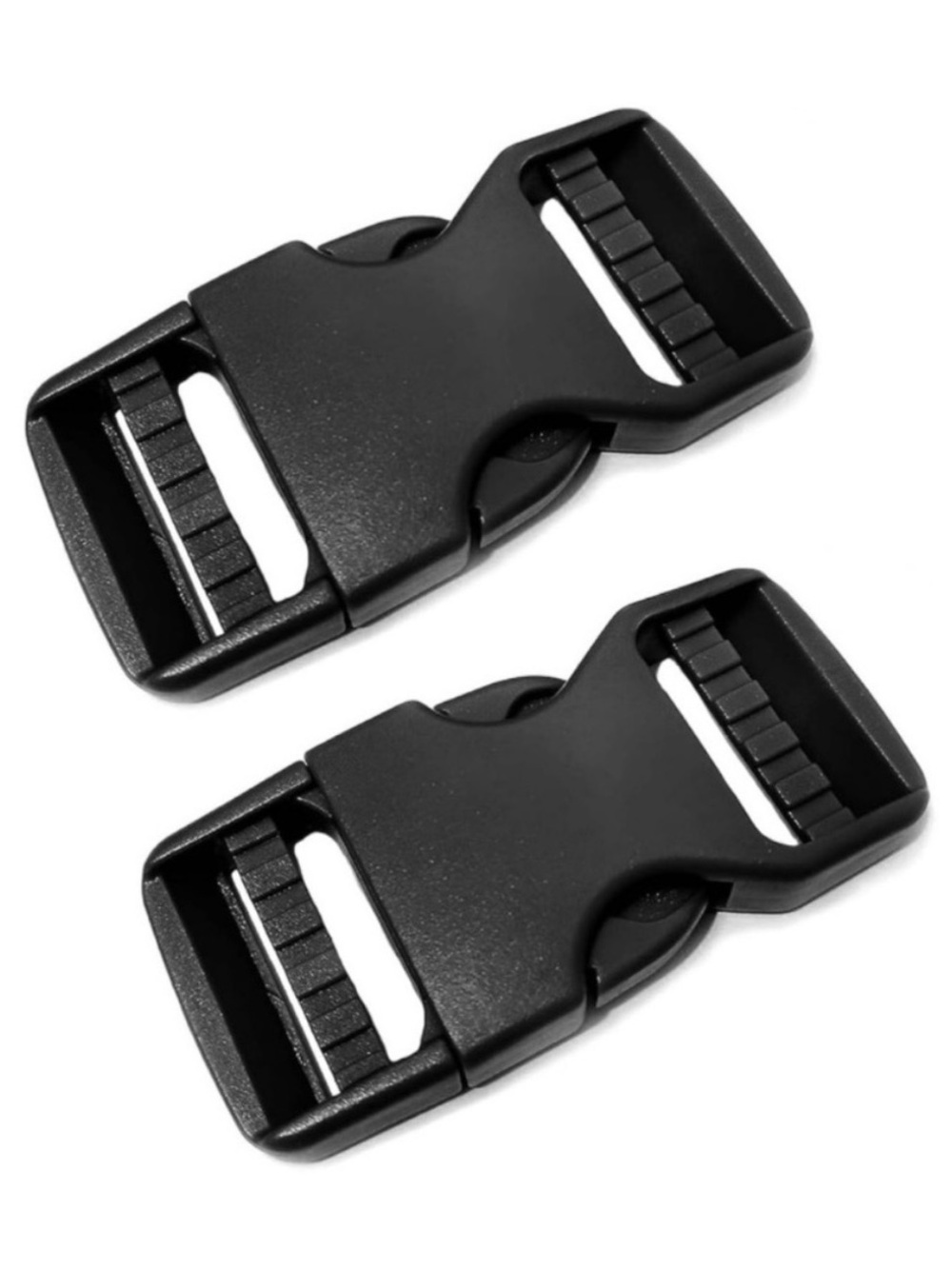 💞 New 2-Pack Black 1 Inch Quick Side Release Adjustable Replacement Buckles